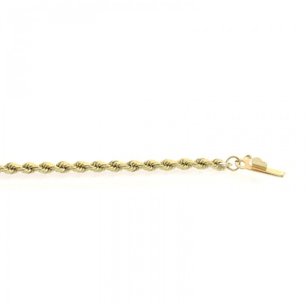 14K Yellow Gold 20 Inch Rope Chain 5.9 Grams - Picture 3 of 5